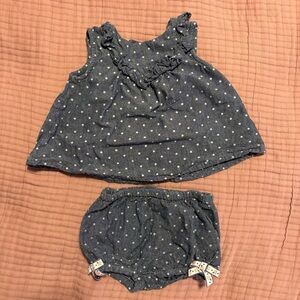 Max Studio Blue and White Diaper Cover Accessories